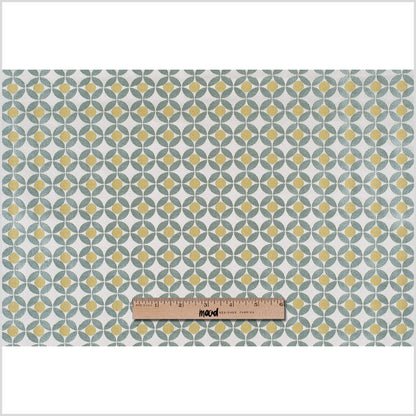 Meadow Geometric Poly-Cotton Brocade - Full