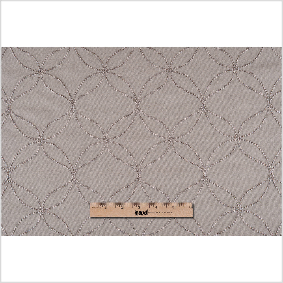 Stone Embroidered Geometric Menswear Poly - Full