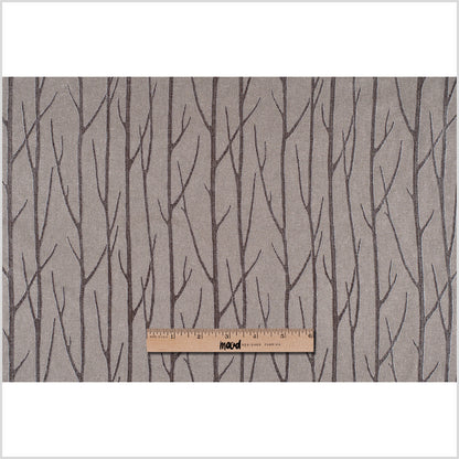 Coffee Embroidered Trees Menswear Poly - Full
