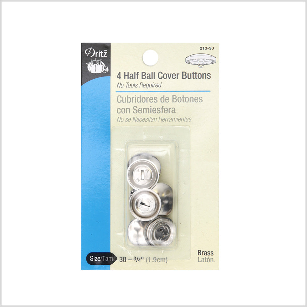 Dritz 4 Size 30 - 3/4 Half Ball Cover Buttons