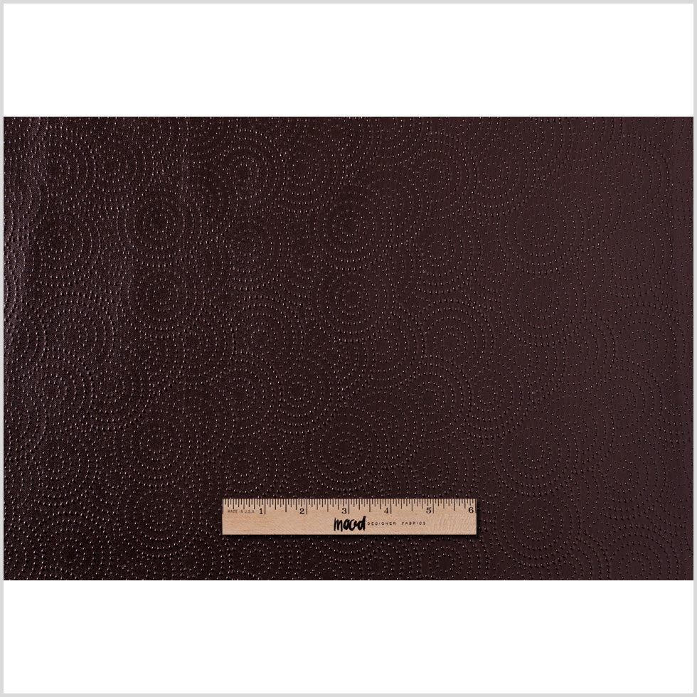 Chocolate Brown Dotted Circles Vinyl Full