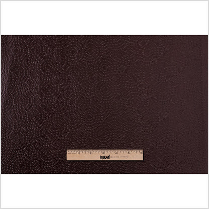 Chocolate Brown Dotted Circles Vinyl Full