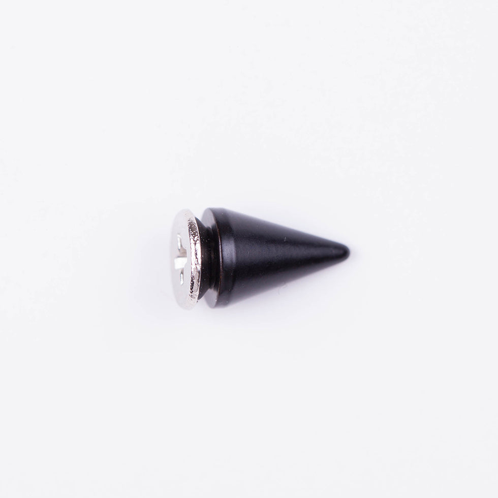0.375 Black Nickel Spike Stud