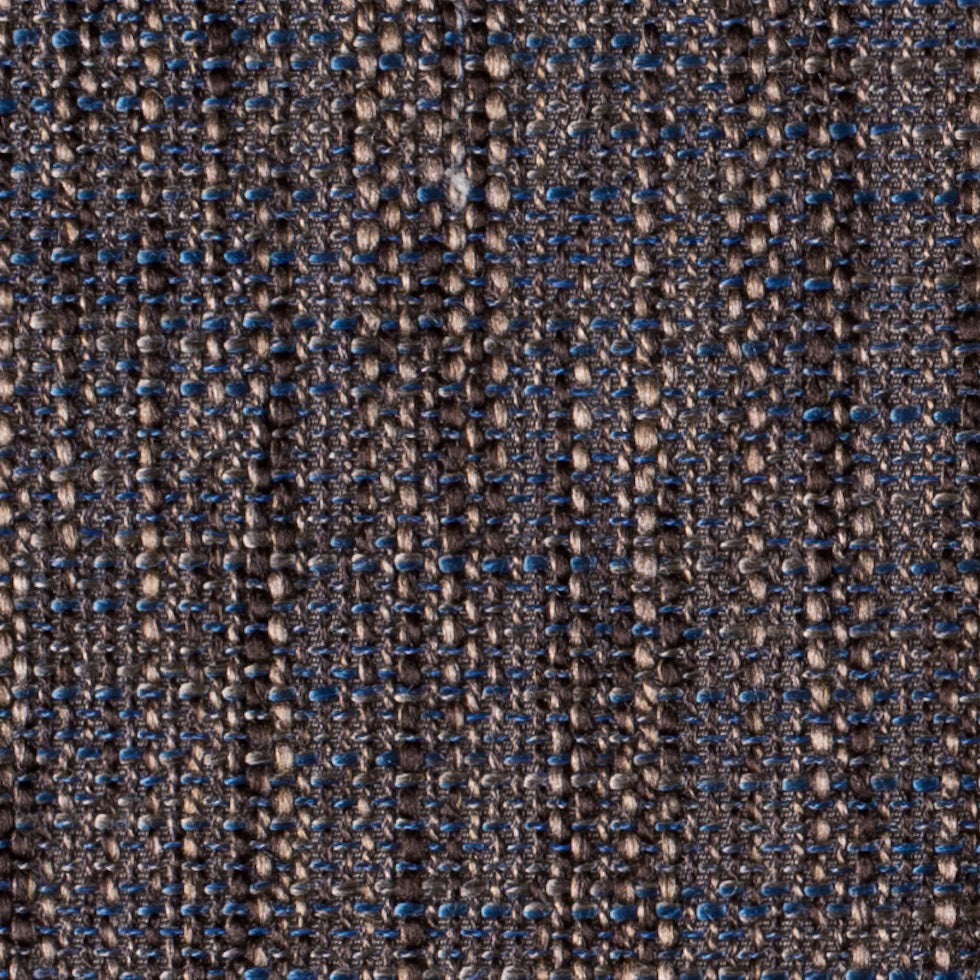 Brown-Blue Lagoon Upholstery Tweed - Detail