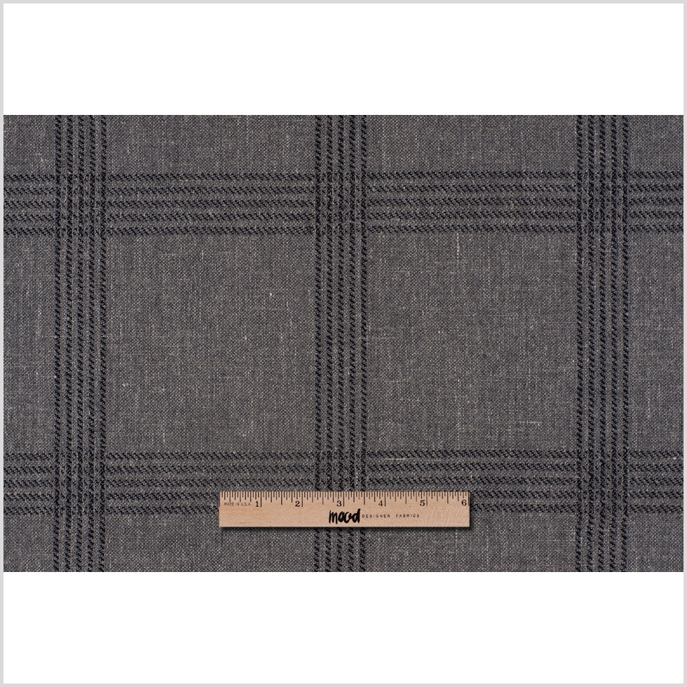 Beige Bold Windowpane Upholstery Tweed - Full