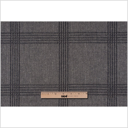 Beige Bold Windowpane Upholstery Tweed - Full