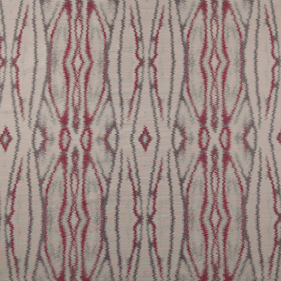 Burgundy and Gray Double-Wide Moire