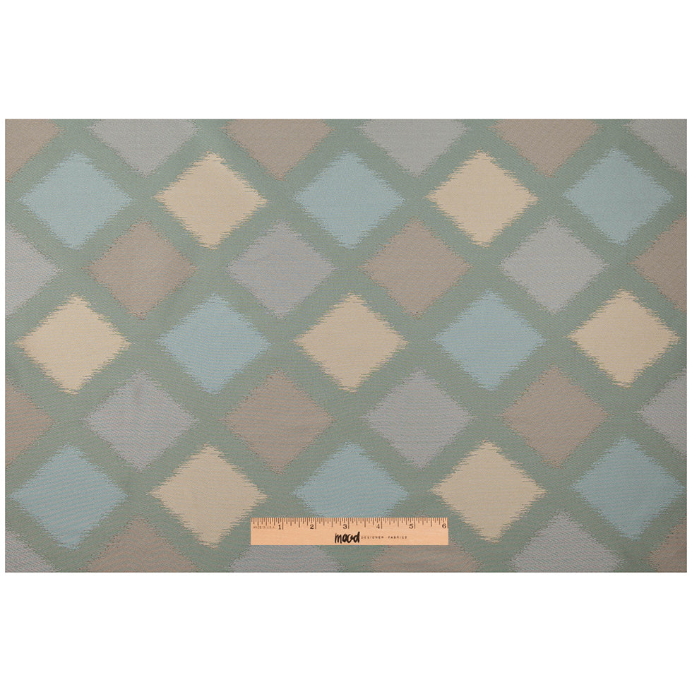 Agate Green Double-Wide Diamond Woven - Full