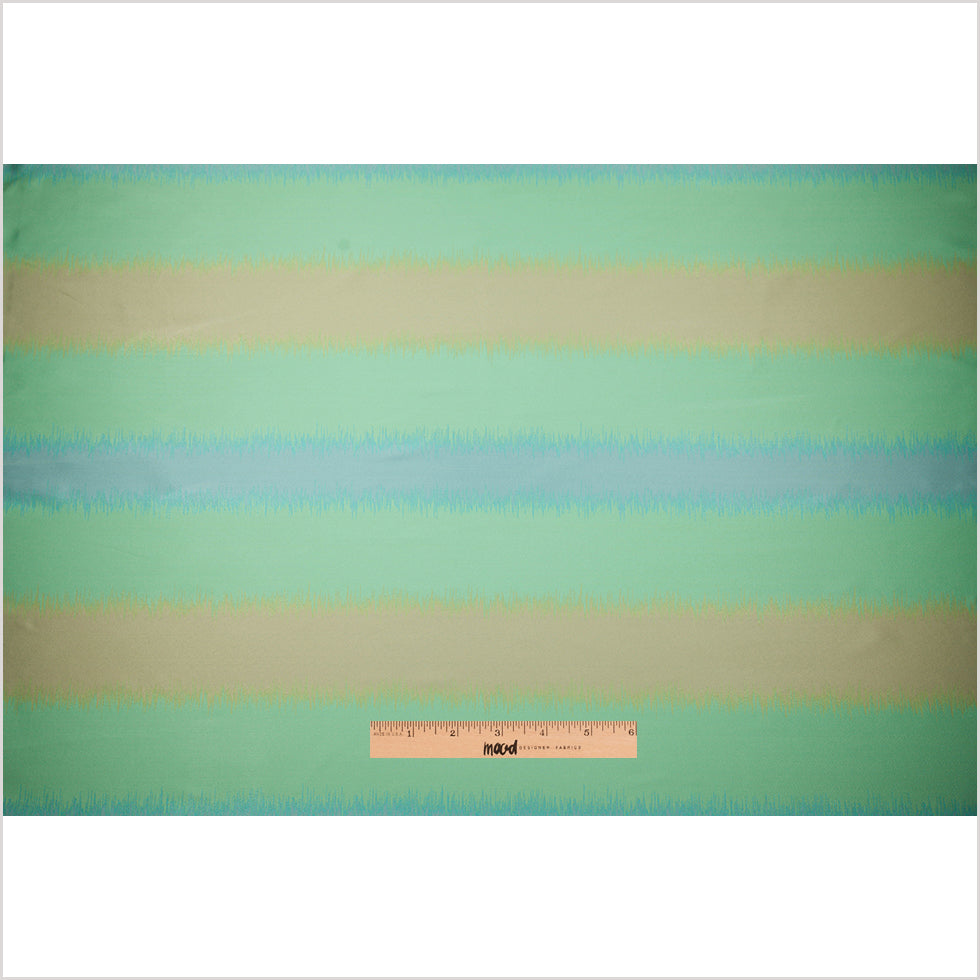 Pale Green, Purple and Gold Double-Wide Poly Stripes - Full
