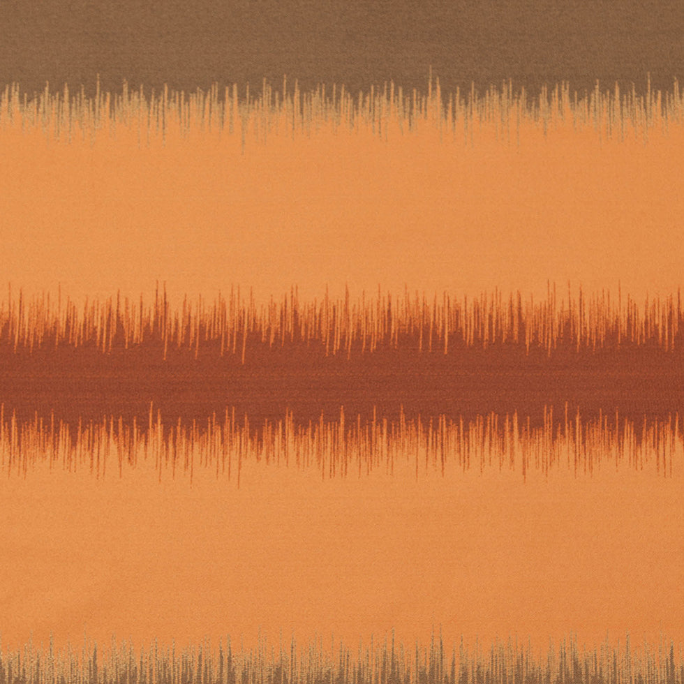 Orange and Taupe Double-Wide Poly Stripes - Detail