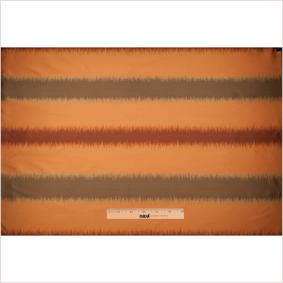 Orange and Taupe Double-Wide Poly Stripes - Full
