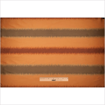 Orange and Taupe Double-Wide Poly Stripes - Full
