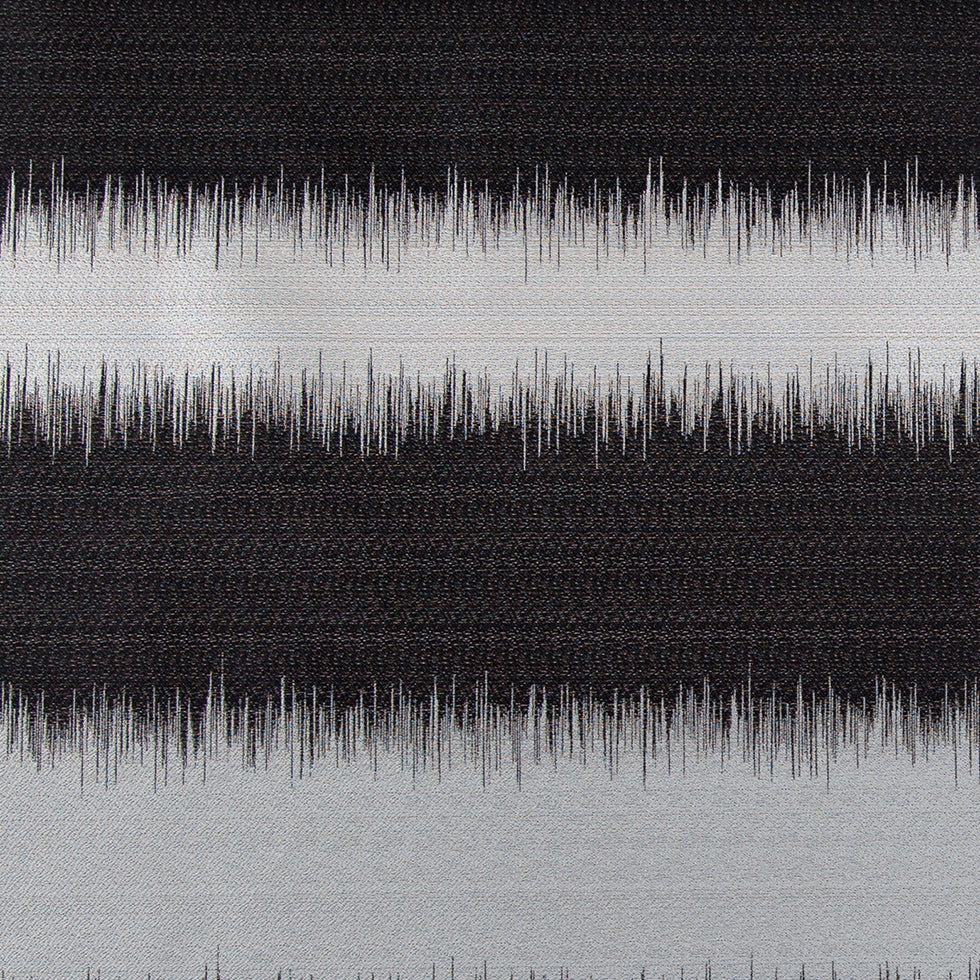 Silver and Gray Double-Wide Poly Stripes - Detail