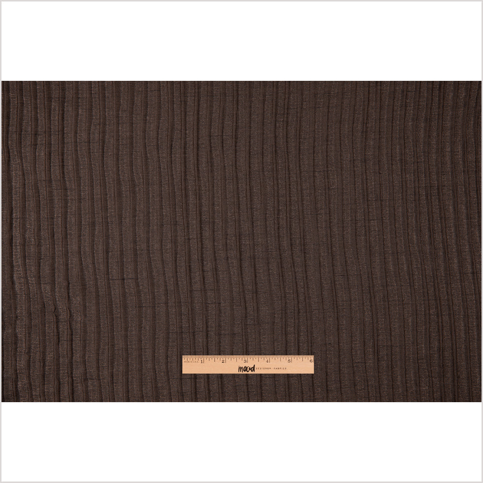 Brown "Bumpy" Poly Sheer Full