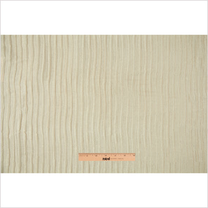 Ecru Bumpy Poly Sheer - Full