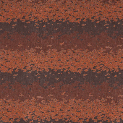 Organic Ripples Orange and Brown Poly Brocade