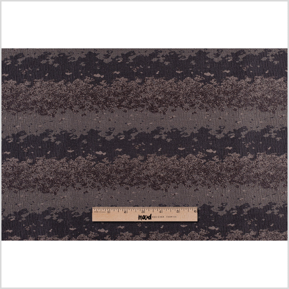 Organic Ripples Brown and Tan Poly Brocade Full