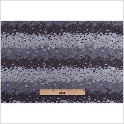 Organic Ripples Brown and Gray Poly Brocade - Full