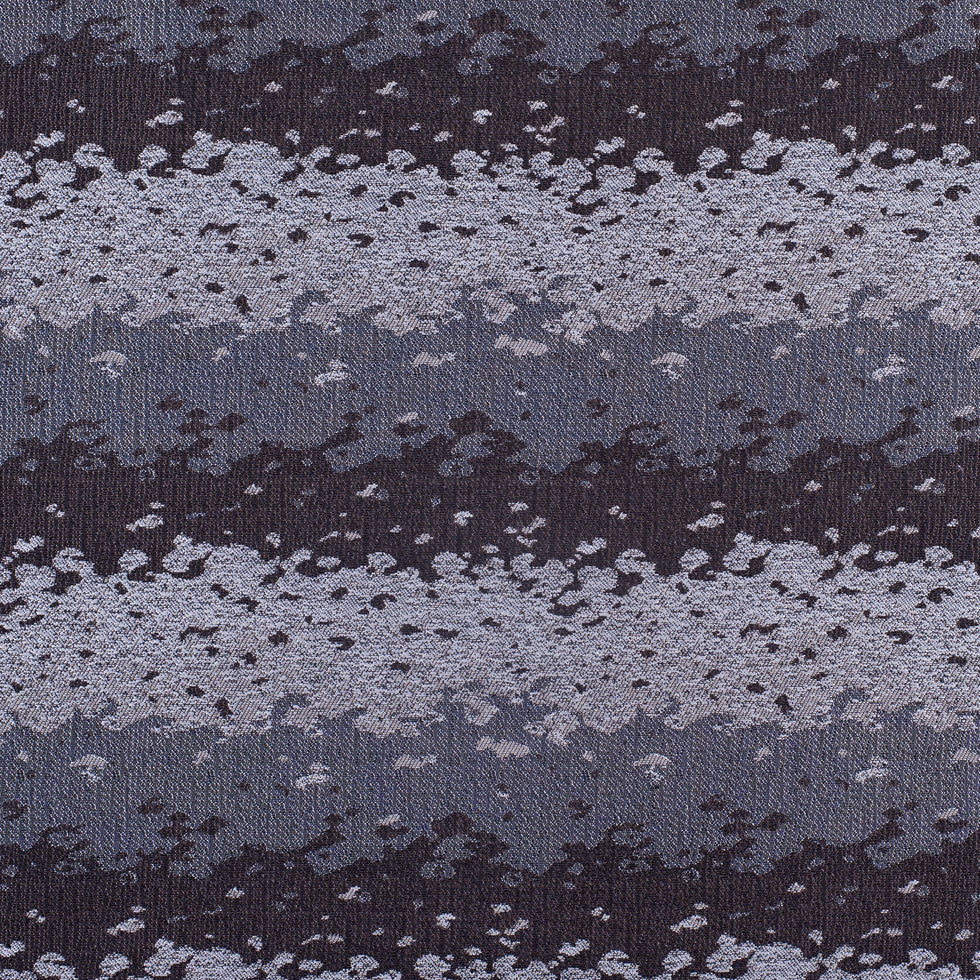 Organic Ripples Brown and Gray Poly Brocade
