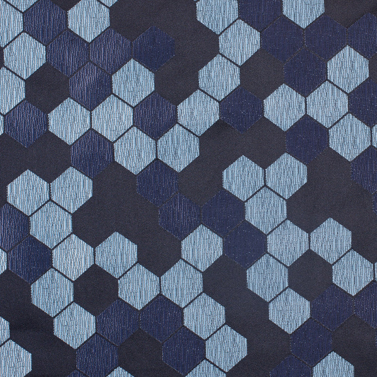 template--25130090922057__main-"Cells" Black and Aqua Poly Brocade