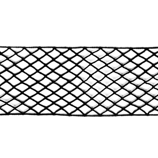 European Black Cotton Netting Lace Trim - 3