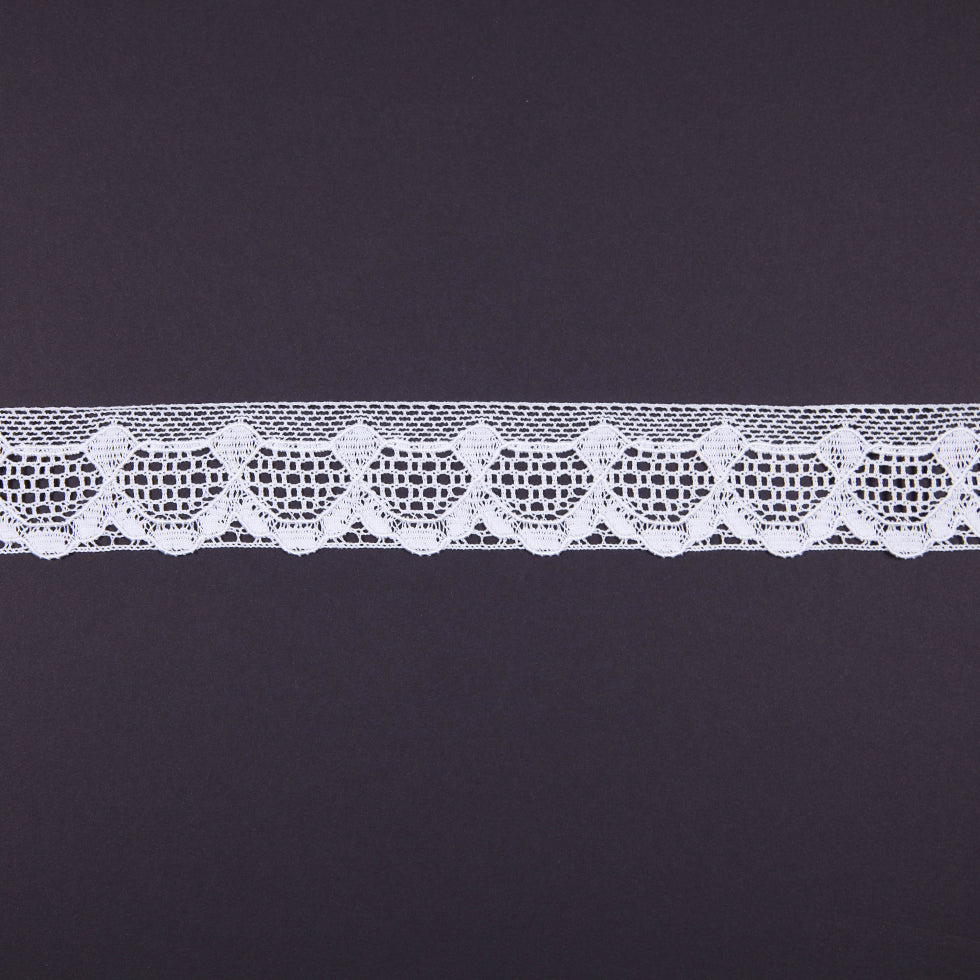 2.25" White Cotton European Crochet Trim