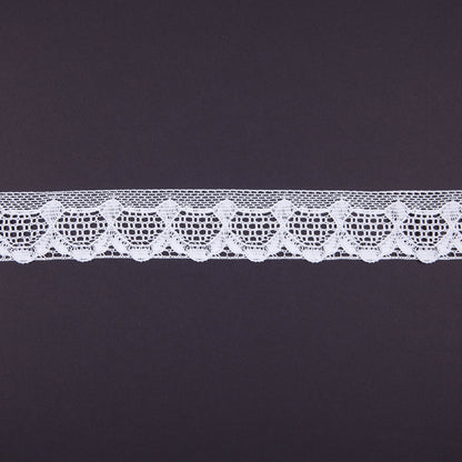 2.25" White Cotton European Crochet Trim