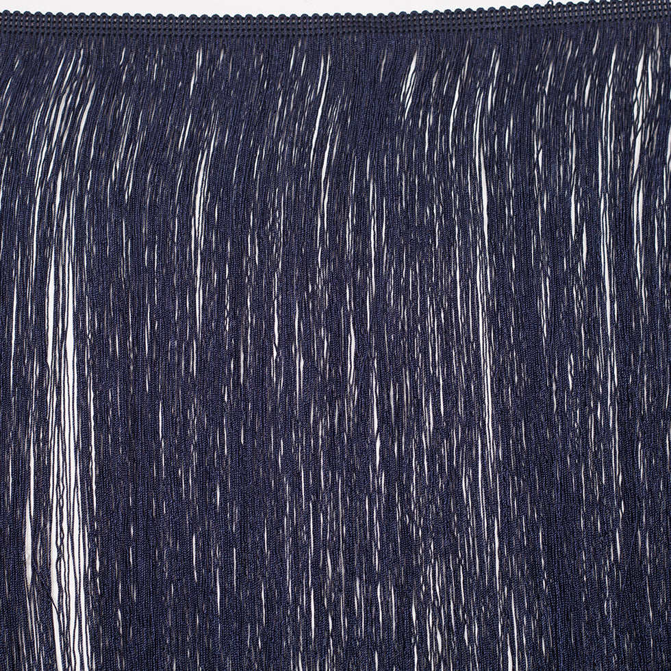24" European Dark Blue Chainette Fringe Trim