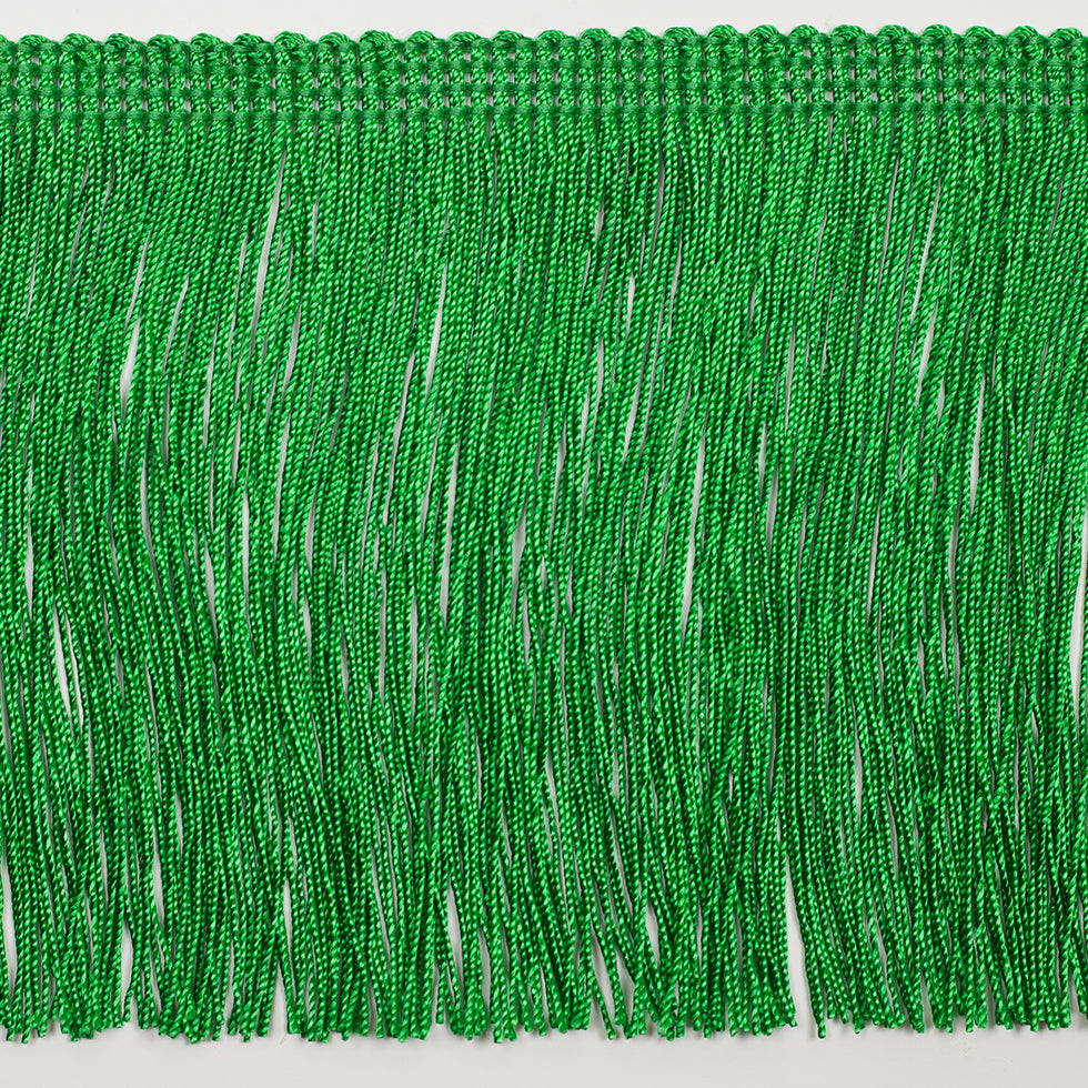 4" European Green Chainette Fringe Trim