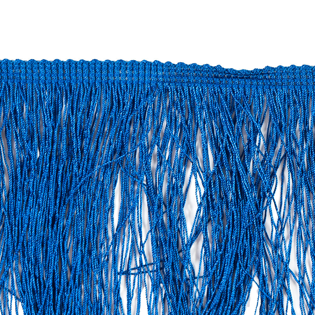4 European Imperial Blue Chainette Fringe Trim - Detail