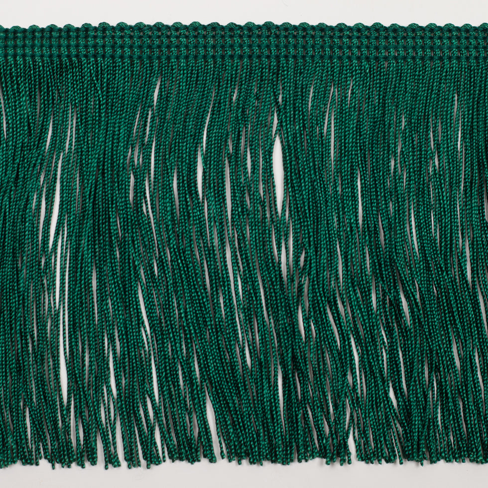 4 European Emerald Green Chainette Fringe Trim