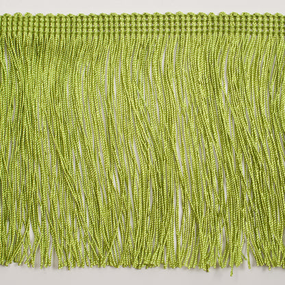 4" European Lime Green Chainette Fringe Trim