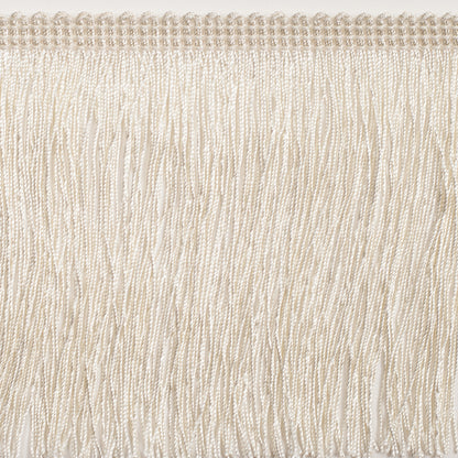 4 European Ecru Chainette Fringe Trim - Folded