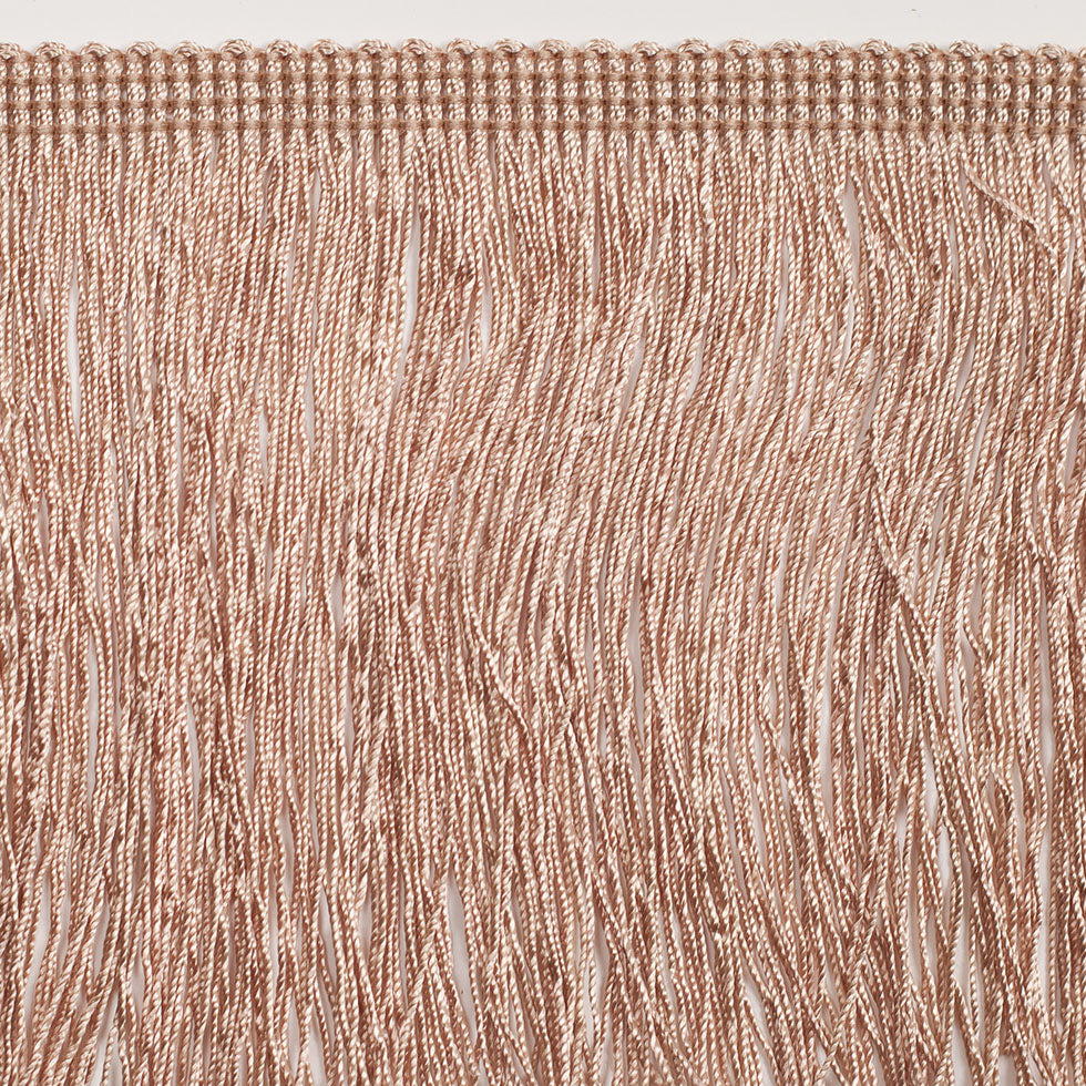 4 European Champagne Chainette Fringe Trim - Folded