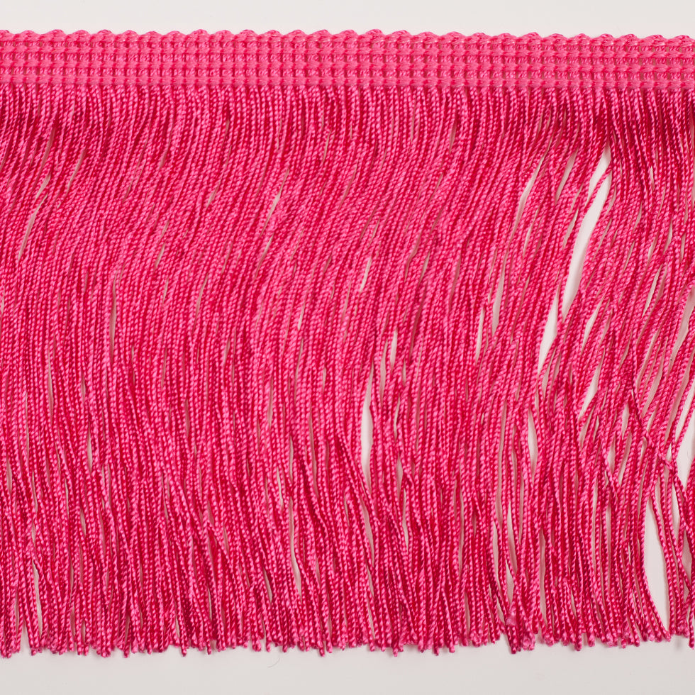 4" European Pink Chainette Fringe Trim