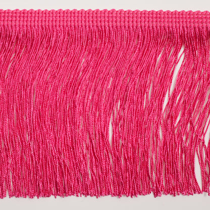 4" European Pink Chainette Fringe Trim