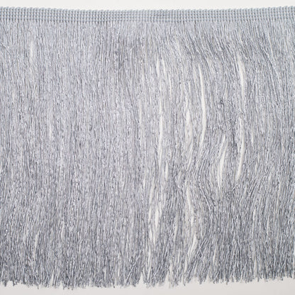 8 European Silver Chainette Fringe Trim