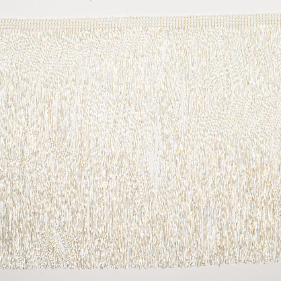 8" European Ecru Chainette Fringe Trim
