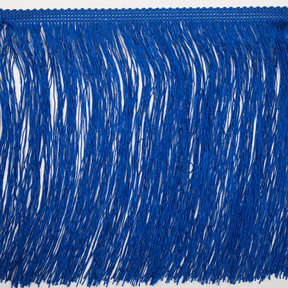 8" European Blue Chainette Fringe Trim