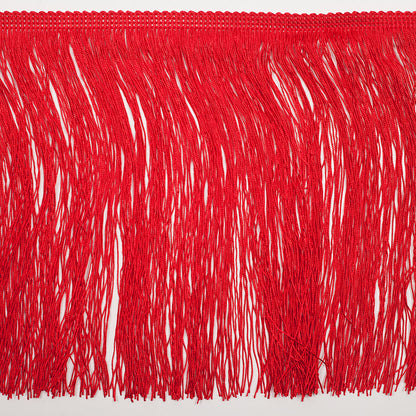 8 European Red Chainette Fringe Trim