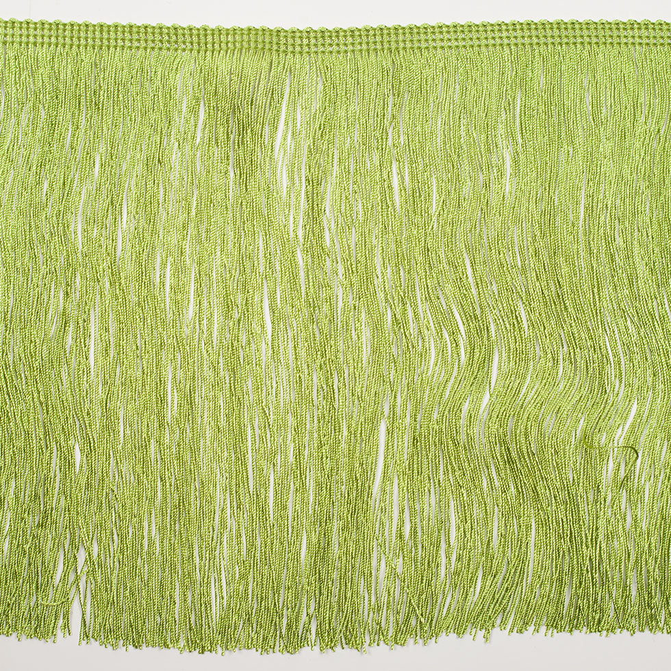 8 European Lime Green Chainette Fringe Trim
