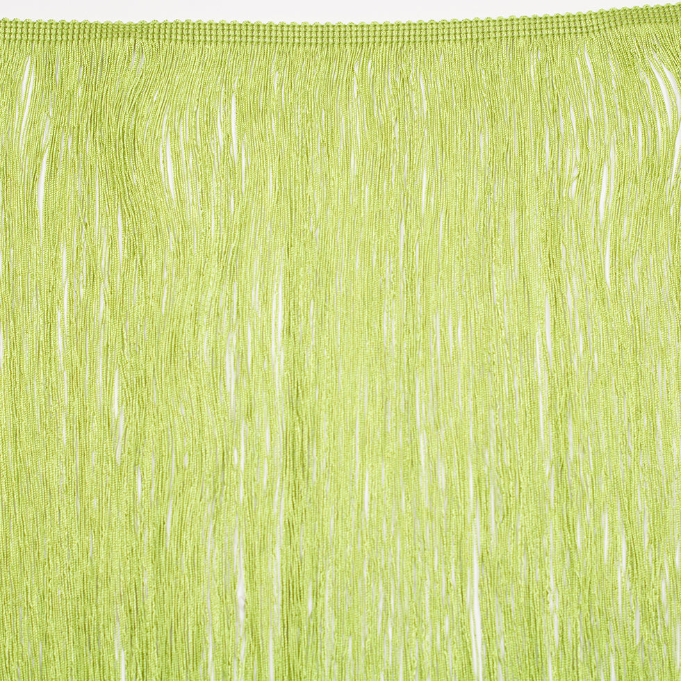 24" European Lime Green Chainette Fringe Trim