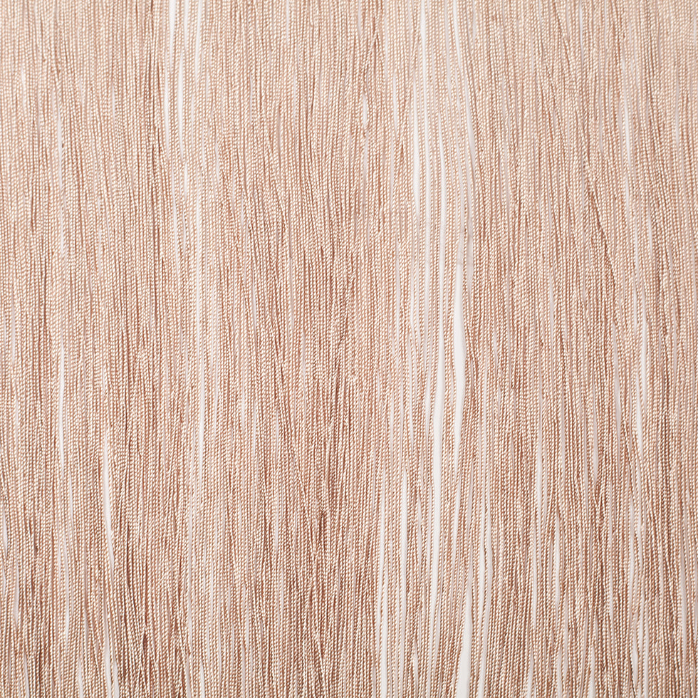 24 European Champagne Chainette Fringe Trim - Folded
