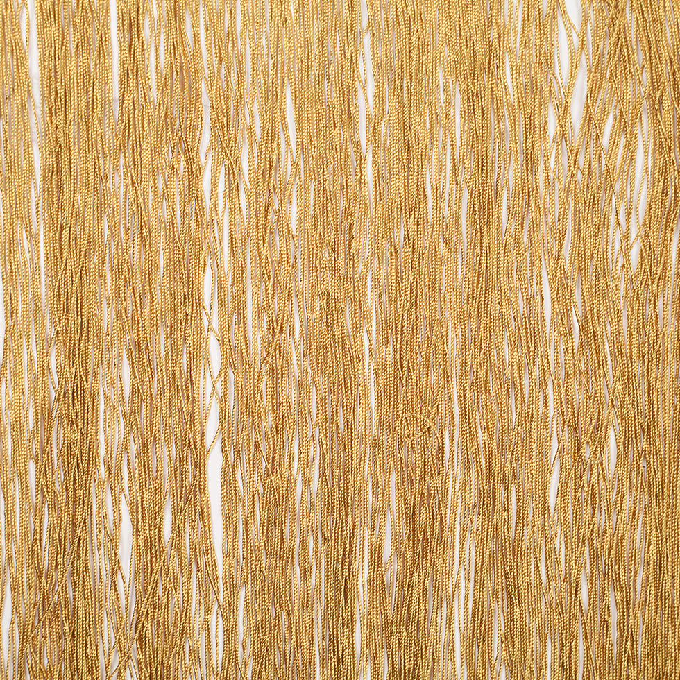 24 European Gold Chainette Fringe Trim - Folded