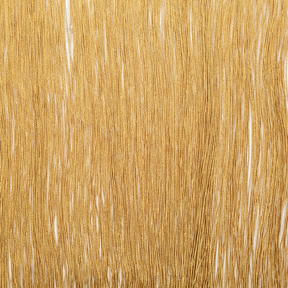 16" European Gold Chainette Fringe Trim Folded