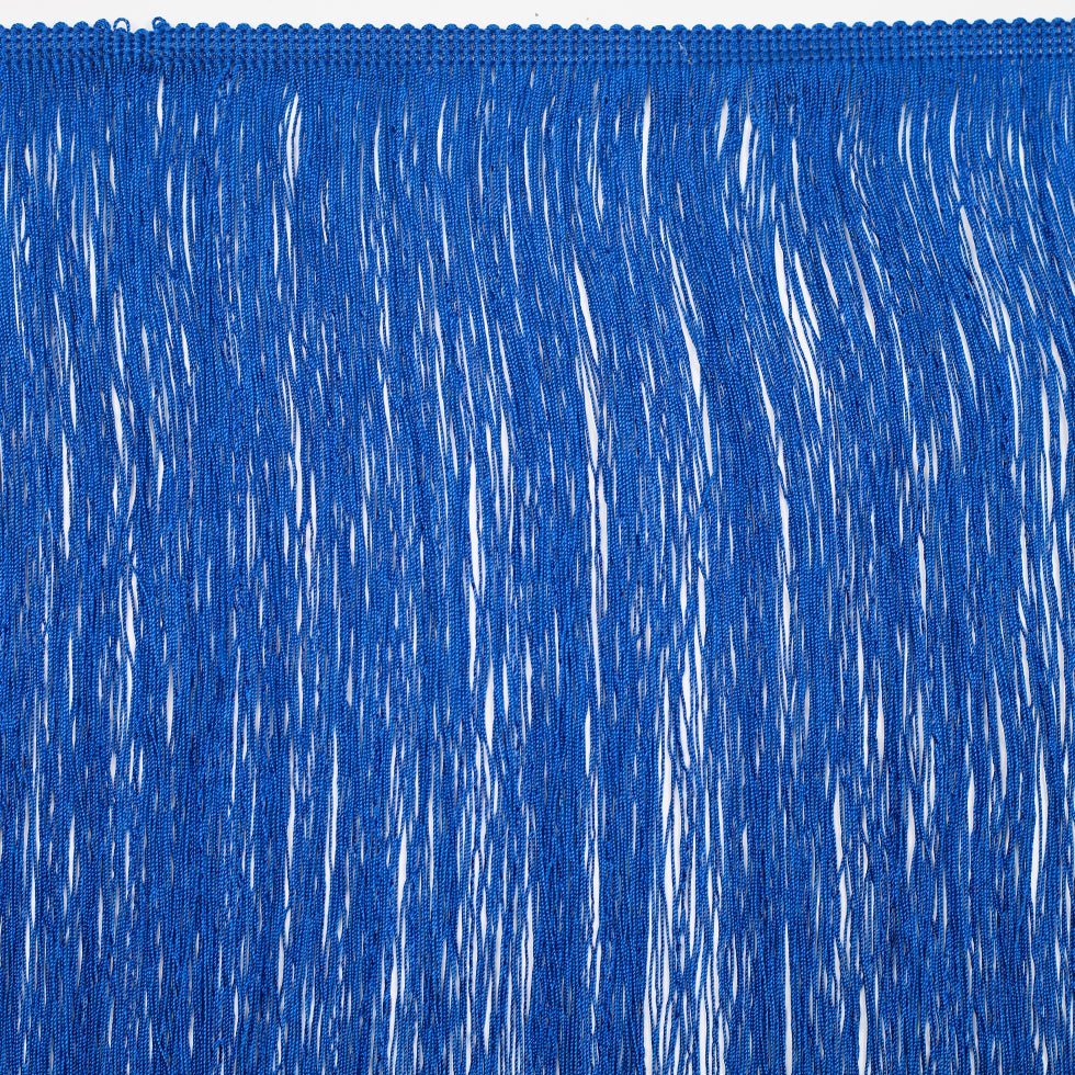 16 European Blue Chainette Fringe Trim