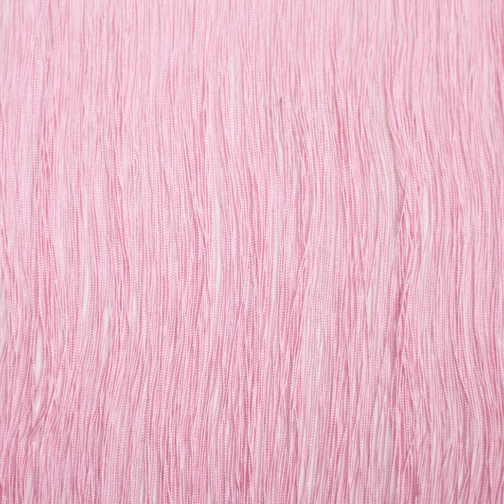 16 European Pink Chainette Fringe Trim - Folded