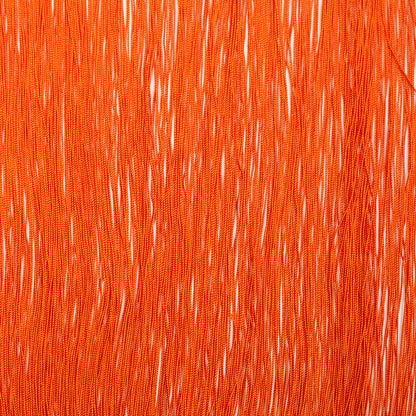 16 European Orange Chainette Fringe Trim - Folded