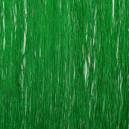 16" European Green Chainette Fringe Trim Folded