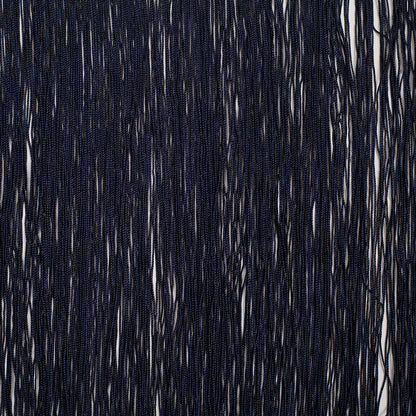 16 European Dark Blue Chainette Fringe Trim - Folded